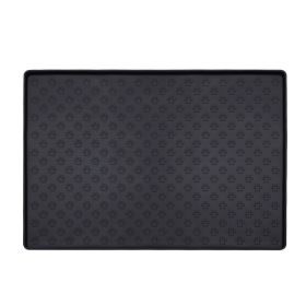 Spot Pet Mat, Waterproof And Easy To Clean Silicone Dog Mat, Cat Mat, Square Pet Placemat, Pet Supplies (Option: Black-Small)