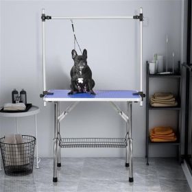 Large 46 Inch Dog And Cat Grooming Table (Color: Blue)