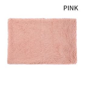 Dog Bed And Extra Matching Cover Sheet Dog Crate Pad Ultra Soft Dog Bed Mat Washable Pet Kennel Bed With Non-Slip Bottom Fluffy Plush Sleeping Mat For (Color: Pink, size: 2XL)