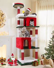 72 Inch Christmas Cat Climbing Rack (Option: 72inches)